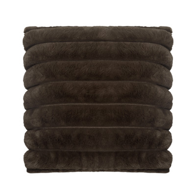 Wave darkbrown – pude i imiteret pels