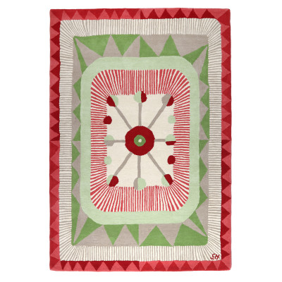 Zigzag red &#8211; håndtuftet tæppe