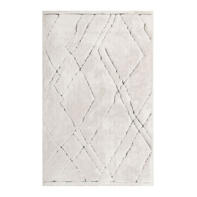 Lindi hvid &#8211; maskinvævet tæppe