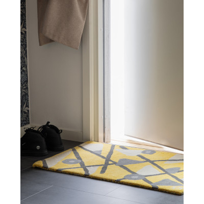 Geometry yellow &#8211; dørmåtte