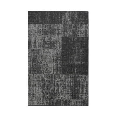 Teneriffa sort – fladvævet tæppe