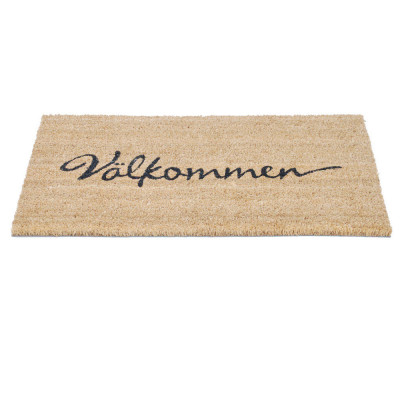 Välkommen kokosfiber beige - dørmåtte