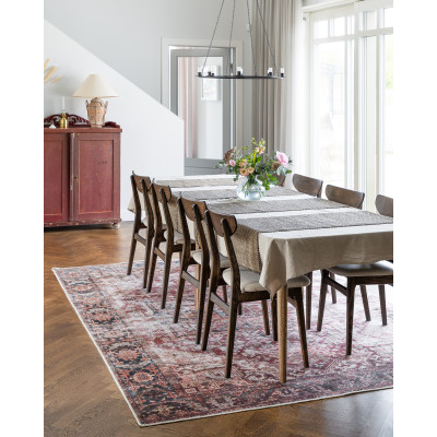 Izmir Rød Maskinvævet Tæppe