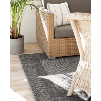 Adria grå – fladvævet tæppe