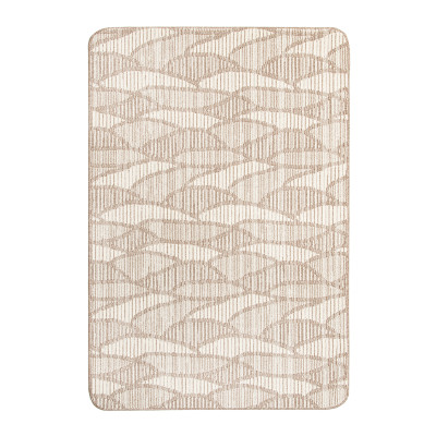 Vermont mørk beige tæppe med gummibagside