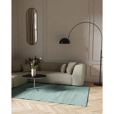 Cotton rug dusty jade - kludetæppe