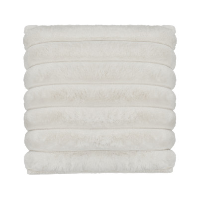 Wave ivory – pude i imiteret pels