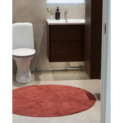 Bris rund burgundy - bademåtte