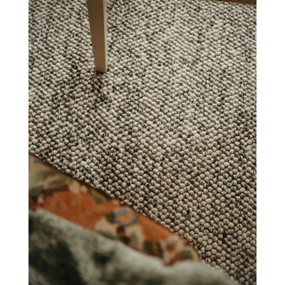 Sarek marble - håndvævet uldtæppe