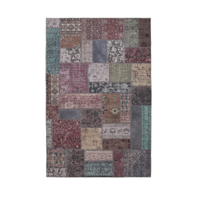Billede af Patchwork multi - maskinvævet tæppe