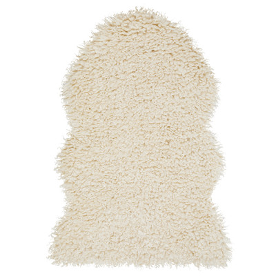 Wooly beige – imiteret lammeskind