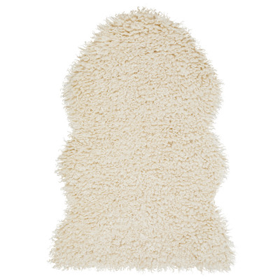 Billede af Wooly beige - imiteret lammeskind