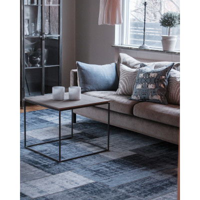 Carlucci blå - maskinvævet tæppe