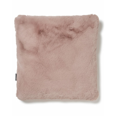 Fluffy lyserød - pude i kunstmateriale