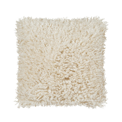 Wooly beige – pude i kunstmateriale