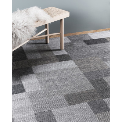 Soho grå – glatvævet tæppe