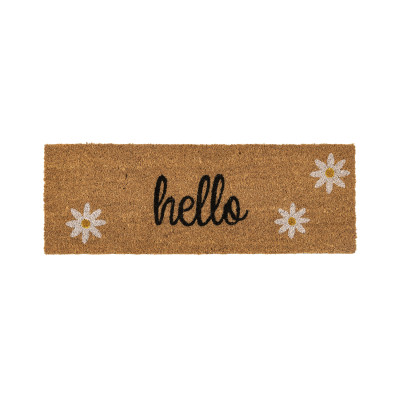 Ruco print Hello daisies - dørmåtte i kokos