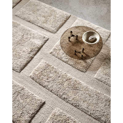 Bricks beige - håndvævet uldtæppe
?