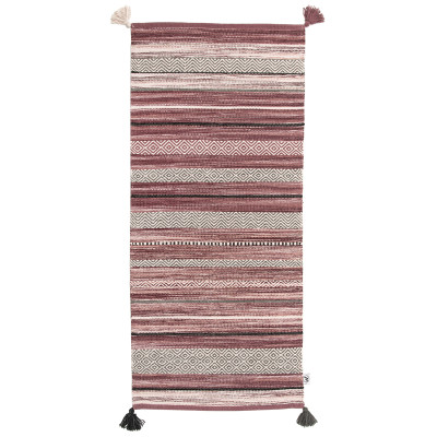 Hemse Lyserød Bomuldstæppe