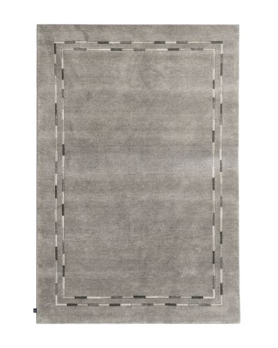 Lines mellemgrå - håndknyttet tæppe