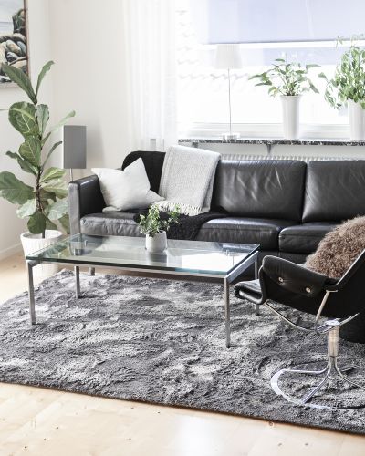 Monastir dark grey - ryatæppe