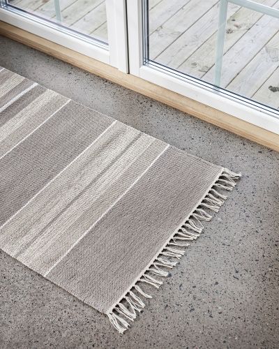 Nora lysegrå - kludetæppe