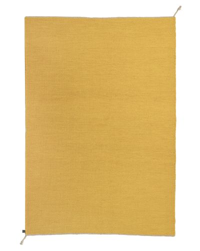 Sofiero gul - håndvævet uldtæppe