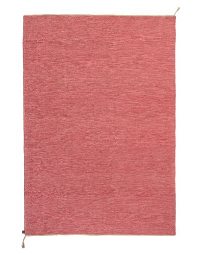 Sofiero lyserød - håndvævet uldtæppe