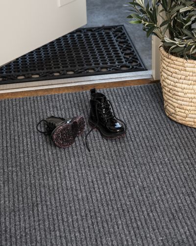 Kangos grå - entrémåtte i metervare