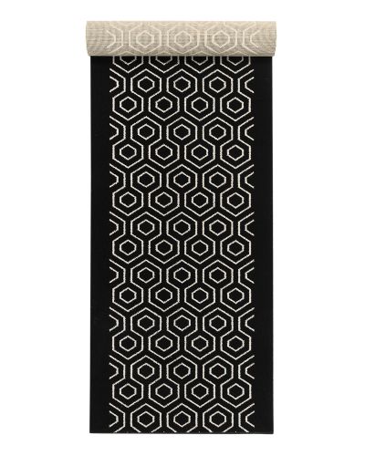 Avenue Heksagon sort 59105/588 - løber i metervare