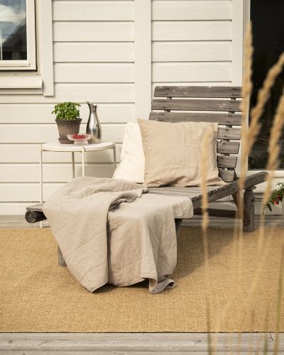 Belize natur - fladvævet tæppe