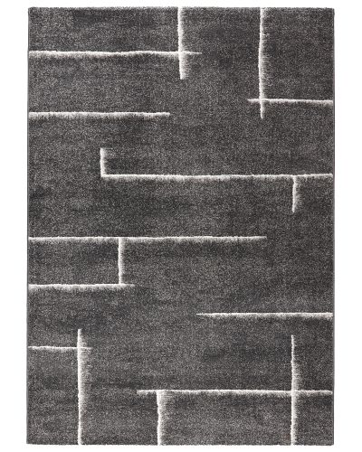 Bern sort - maskinvævet tæppe