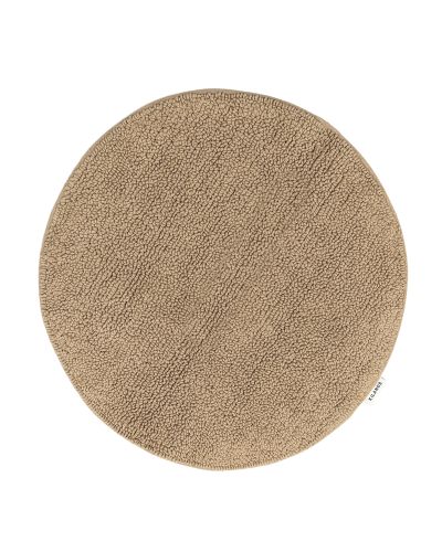 Bris rund taupe - bademåtte