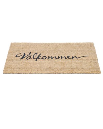Välkommen kokosfiber beige - dørmåtte