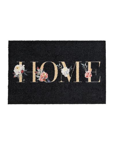 Creation Home flowers grey - dørmåtte