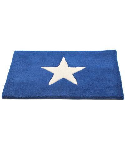 A-star blå - Dørmåtte