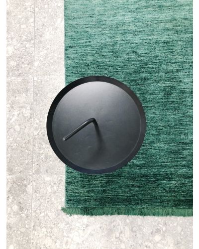 Drama handloom verdant green - håndvævet tæppe med luv