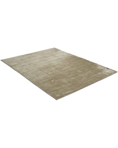 Velvet tencel simply taupe - håndvævet tæppe med luv