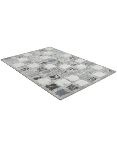 Century Square blå - maskinvævet tæppe