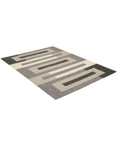 Soho grå - handvävd ullmatta