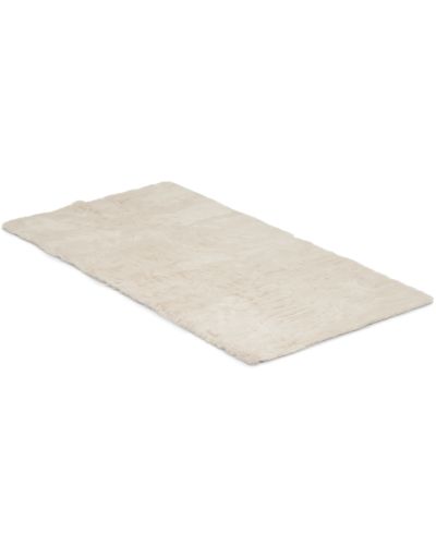 Rabbit fur cream - maskinlavet tæppe