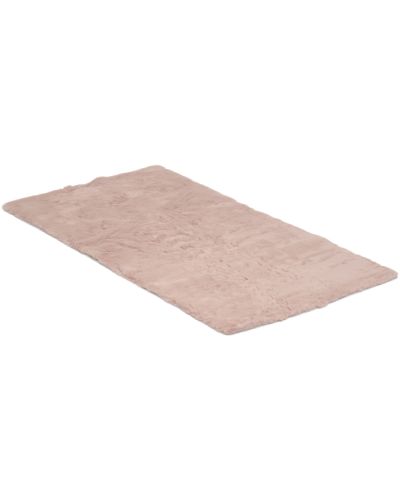 Rabbit fur rosa - maskinlavet tæppe
