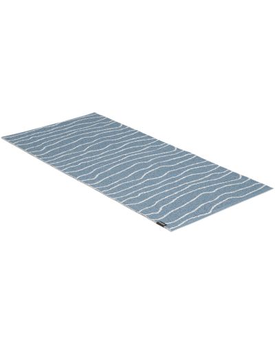 Line blå - plasttæppe