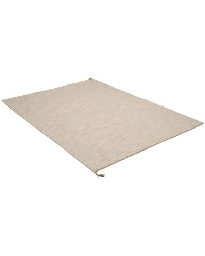 Sofiero beige/natur - håndvævet uldtæppe
