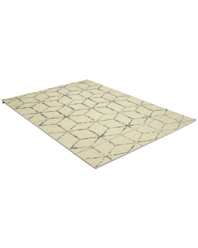 Nanok dark - håndknyttet uldtæppe