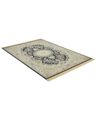 Garda blå - kunstsilketæppe