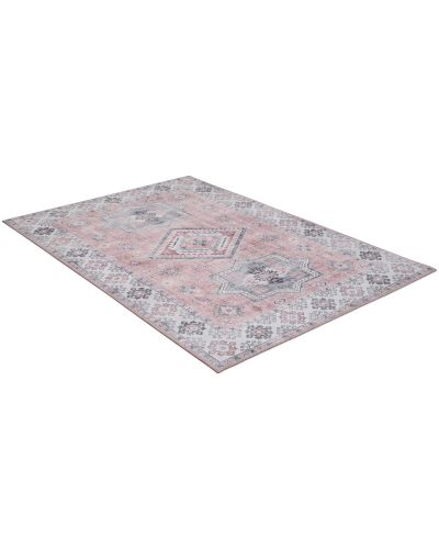 Cleo Aztek rosa - maskinvævet tæppe