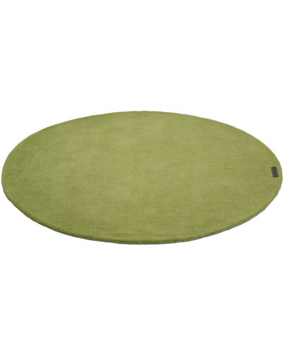 Olivia grøn - håndtuftet uldtæppe