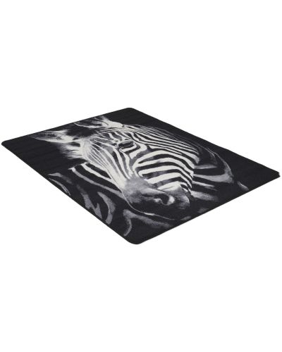 Zebra - tæppe med gummieret bagside