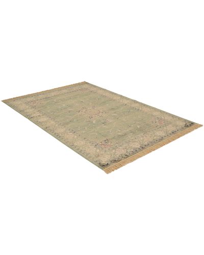 Isphahan classic grøn  - kunstsilketæppe